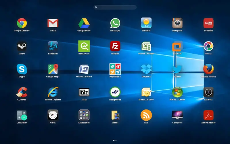 Launch your desktop like an iPad