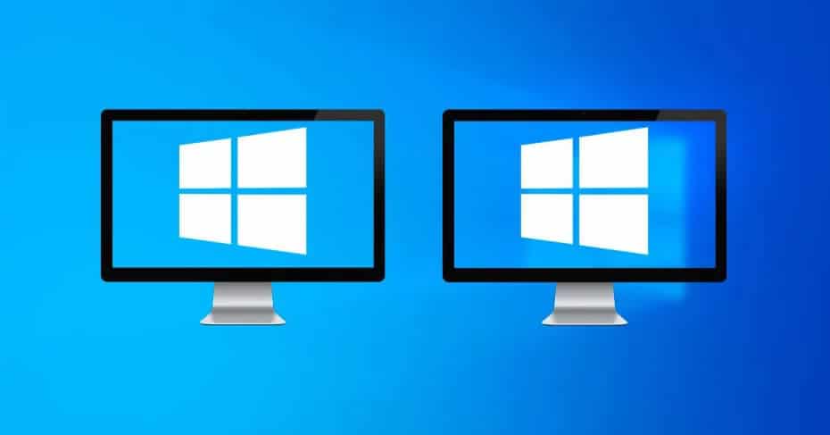 kaksi näyttöä Windows10