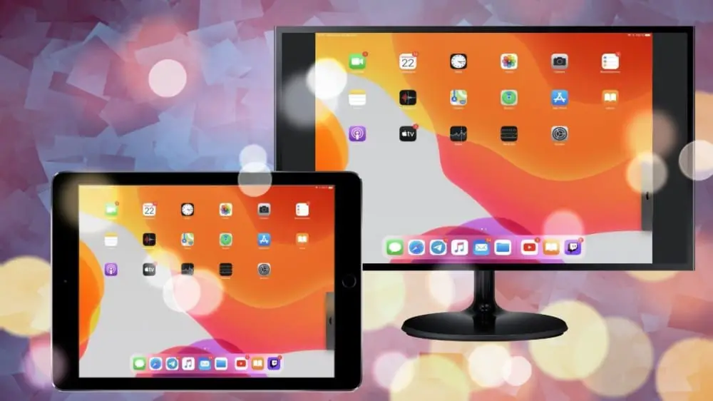 Senden Sie den iPad-Bildschirm an einen externen Monitor