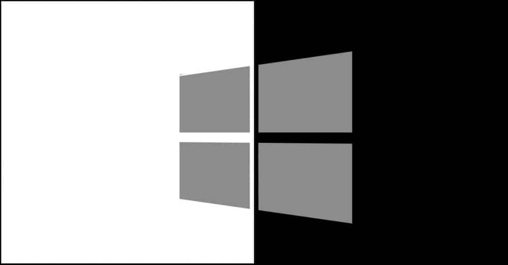 Windows 10 in zwart-wit: