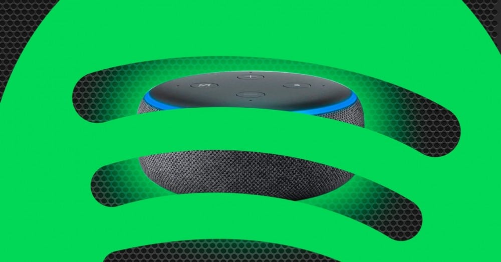 Lytter til musik på Spotify med Alexa