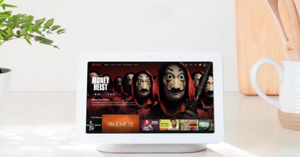 Regardez Netflix sur les écrans intelligents Google Nest Hub