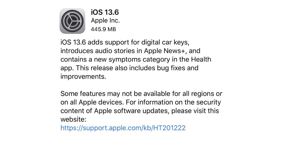 iOS的13.6