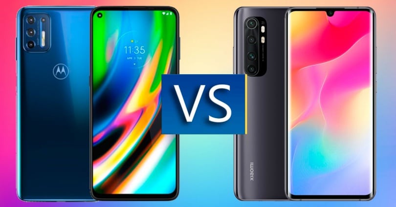 Moto G9 Plus vs Xiaomi Mi Note 10 Lite