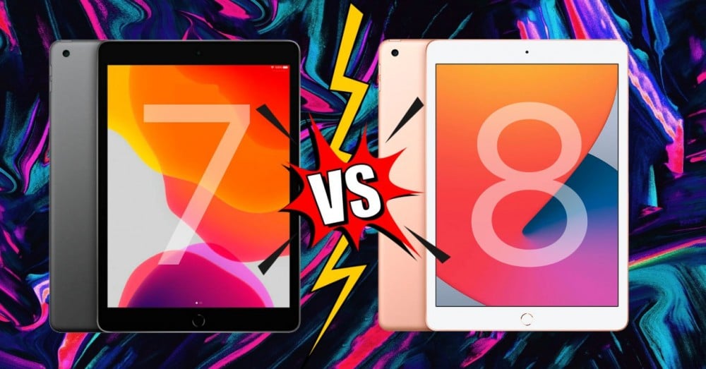 مقارنة iPad 7 و iPad 8