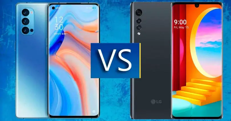 OPPO Reno4 5G và LG Velvet 5G