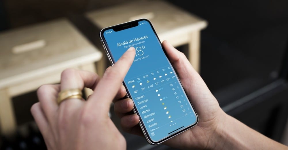 Problemen met de weer-app op de iPhone