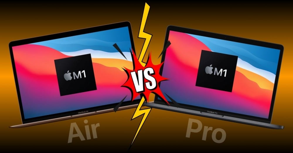 MacBook Air M1 gegen MacBook Pro M1