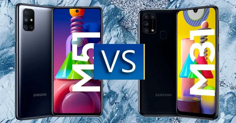 Samsung Galaxy M31 против Galaxy M51