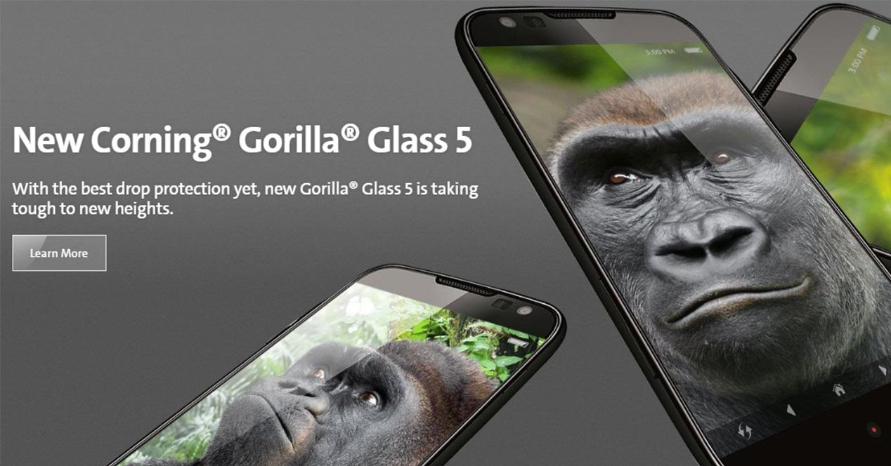 Официальное объявление Gorilla Glass 5