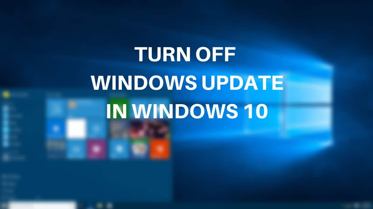 Desativar atualização do Windows 10