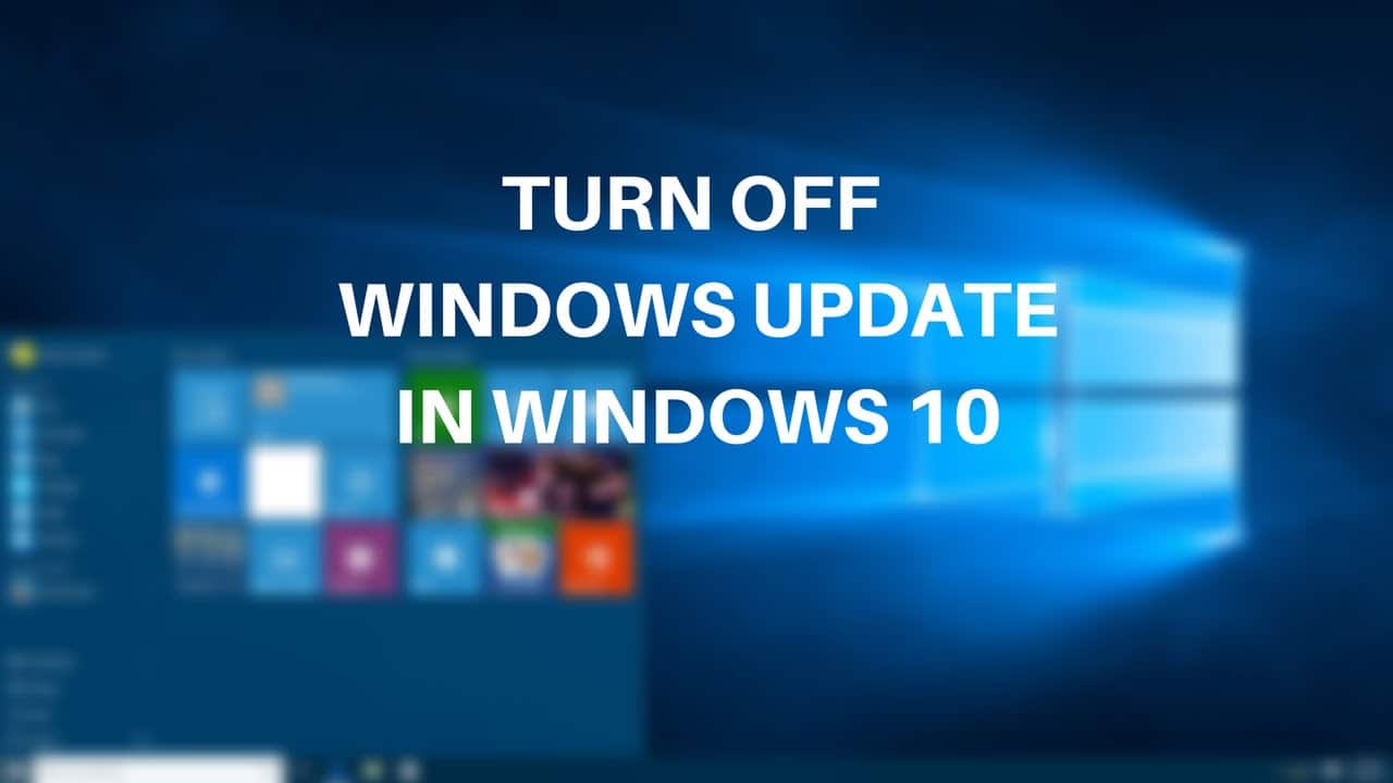 Отключить обновление Windows 10