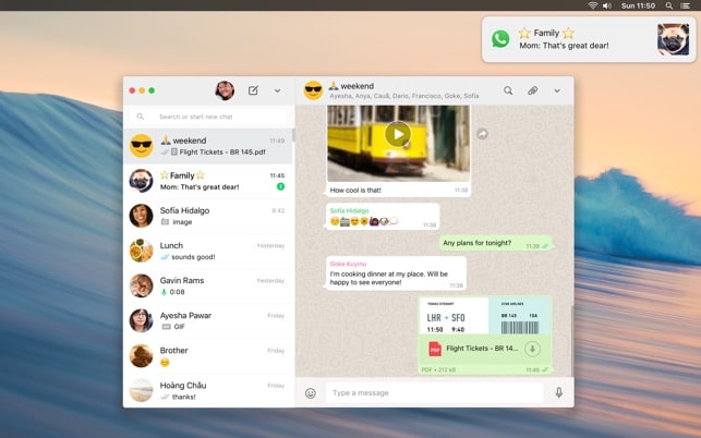 Máy tính để bàn WhatsApp