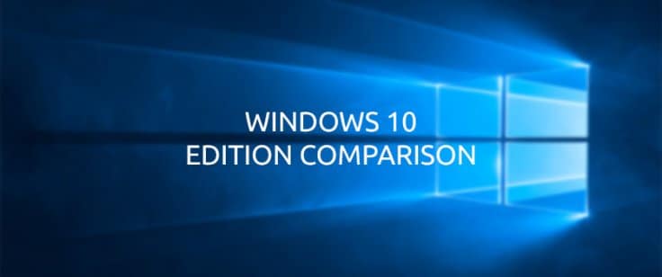 Confronto di Windows 10 Edition