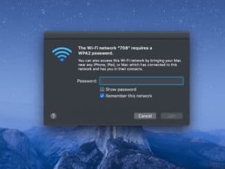 mot de passe mac-wifi