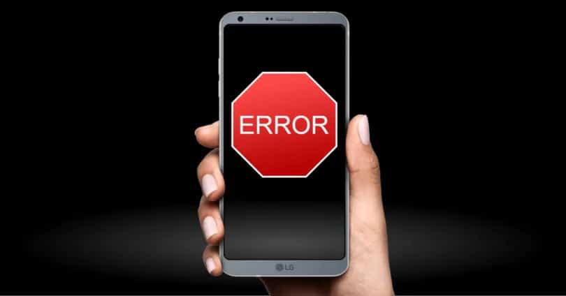 security error lg phone