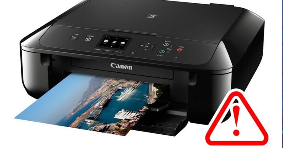 canon printer prints blank pages