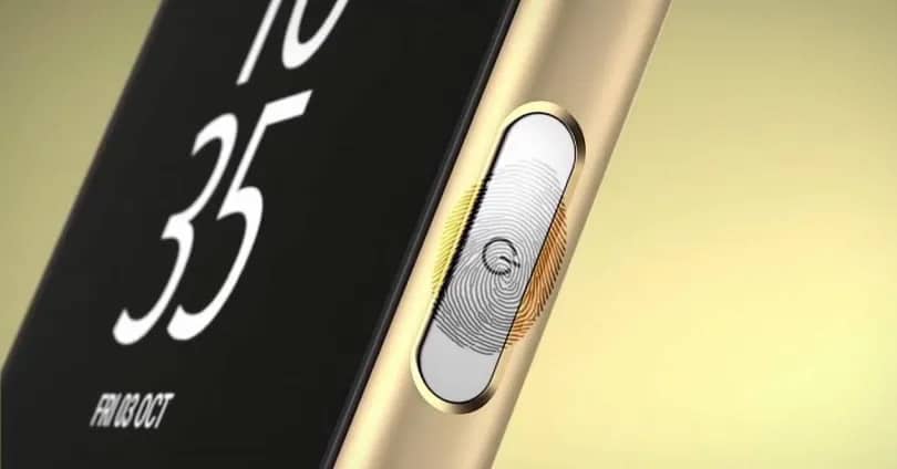 fingerprint sensor sony