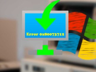 Error 0x80073712 in Windows Update