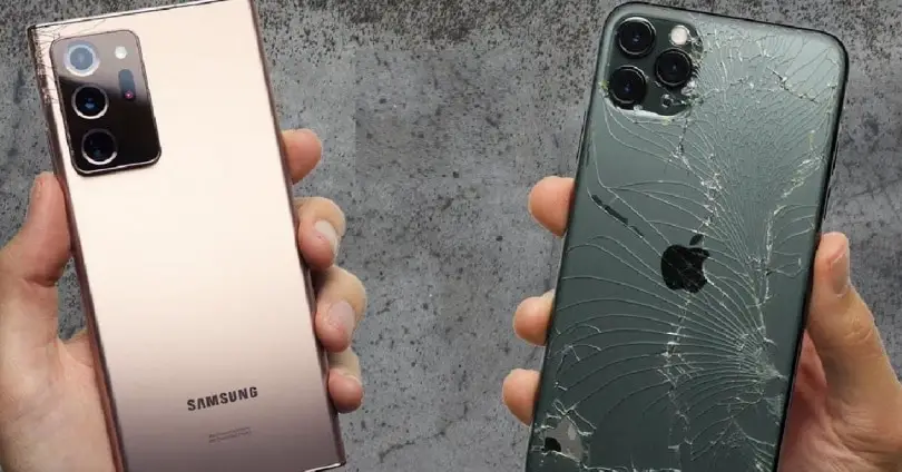 Resistance Test: Samsung Galaxy Note 20 Ultra vs iPhone 11 Pro Max