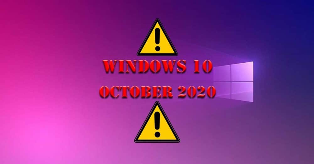 First Errors When Installing Windows 10 October 2020 