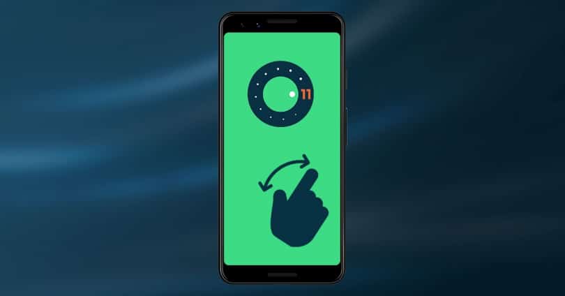 Change Screen Gestures with Android 11