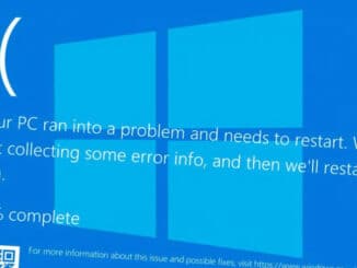 Blå skærm i Windows 10