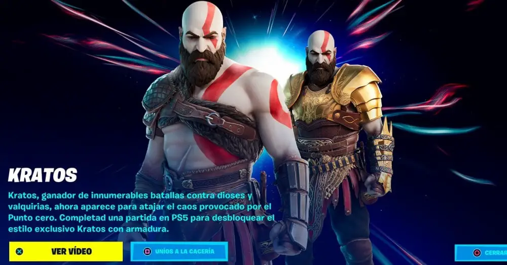 Kratos Skin in Fortnite
