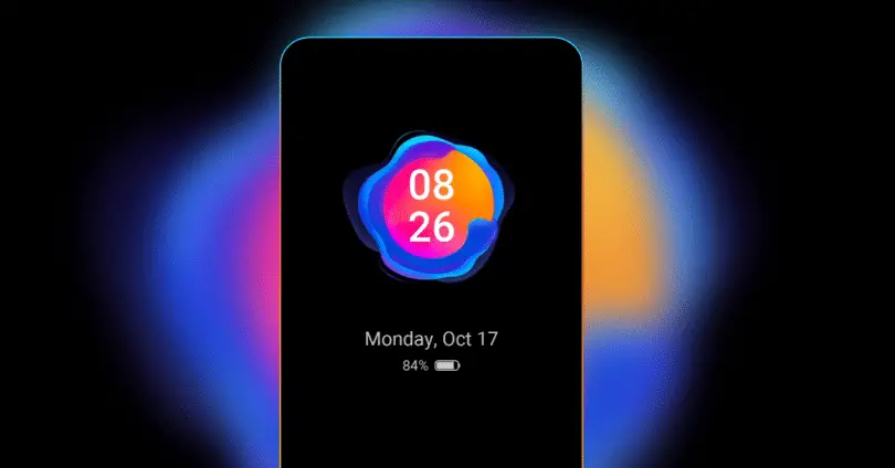 how to display time on home screen vivo