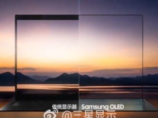 Samsung's laptop with a webcam under the screen