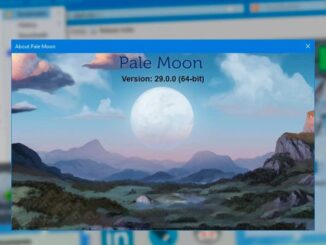 Pale Moon 29: News and Download