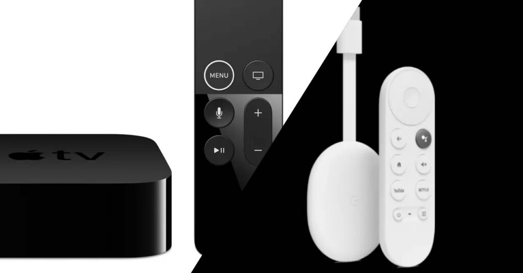 GOOGLE CHROMECAST 4K VS APPLE TV visual data 3
