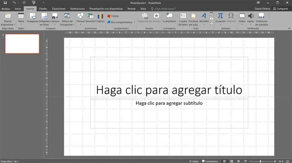 interfaz powerpoint