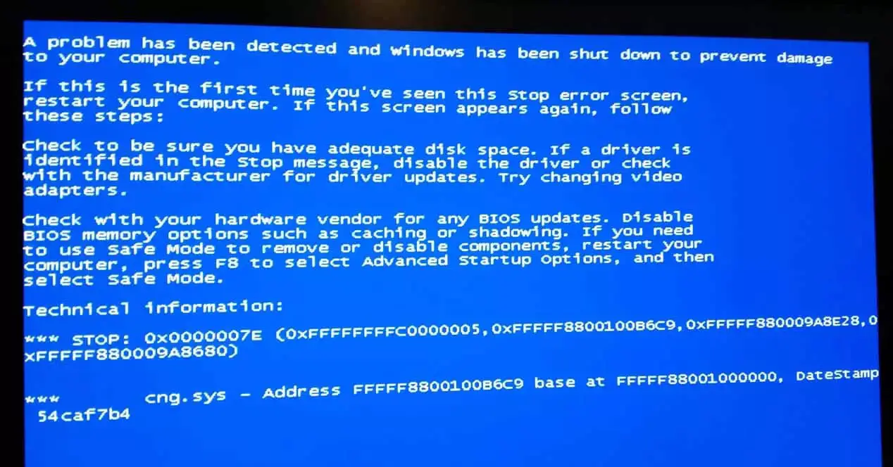 Bios error