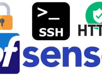 HTTPS and SSH Web Access in pfSense