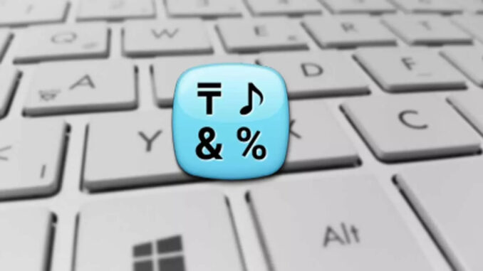 symbols When Typing