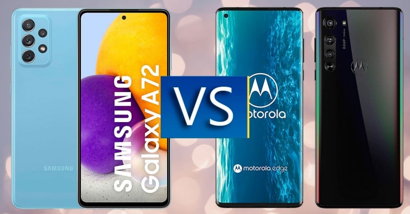 Samsung Galaxy A72 กับ Motorola Edge