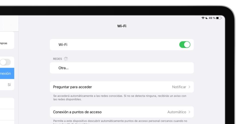 buscando wifi ipados