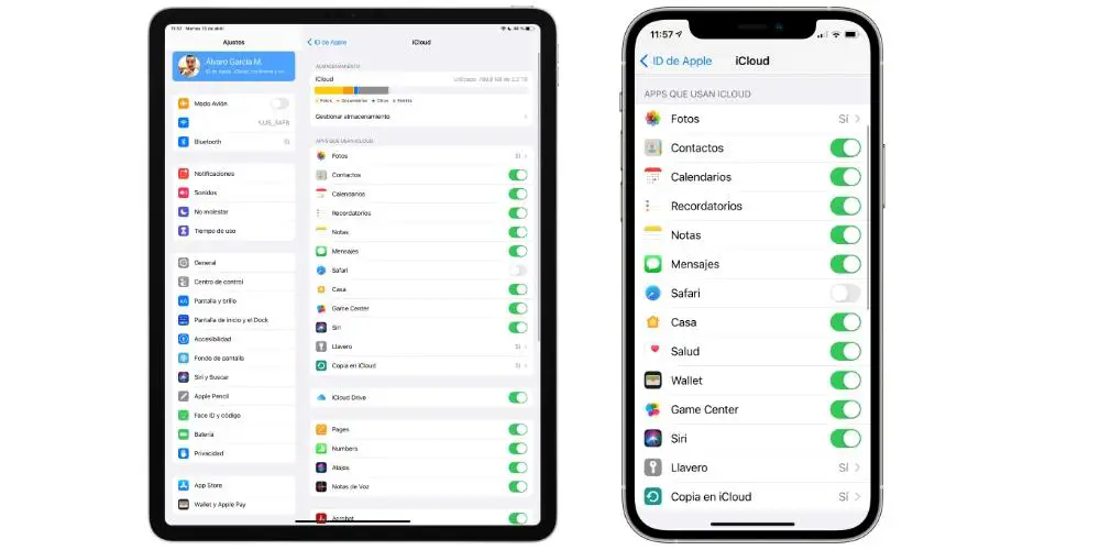 apps sincronizacion icloud iphone ipad