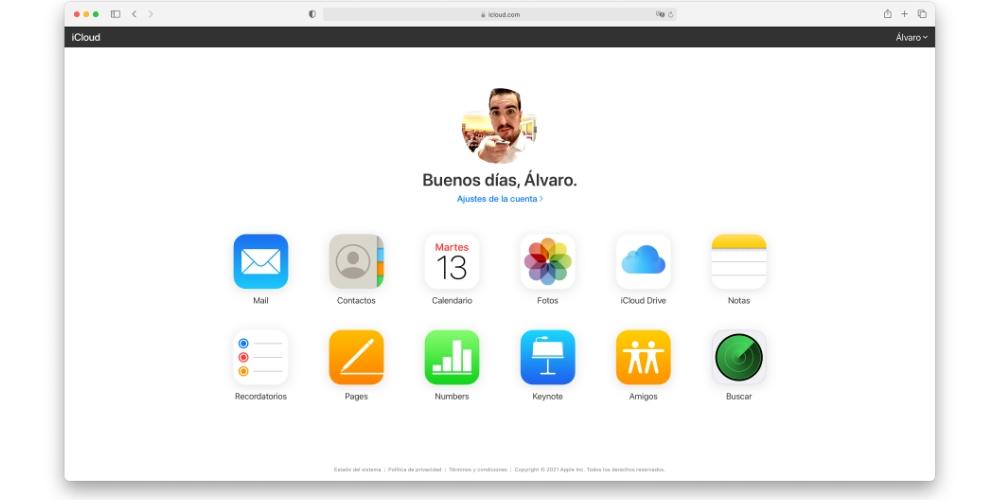 web de icloud