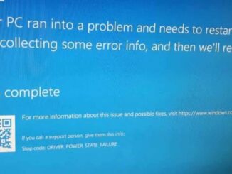 Fix the BSOD Driver Power State Failure