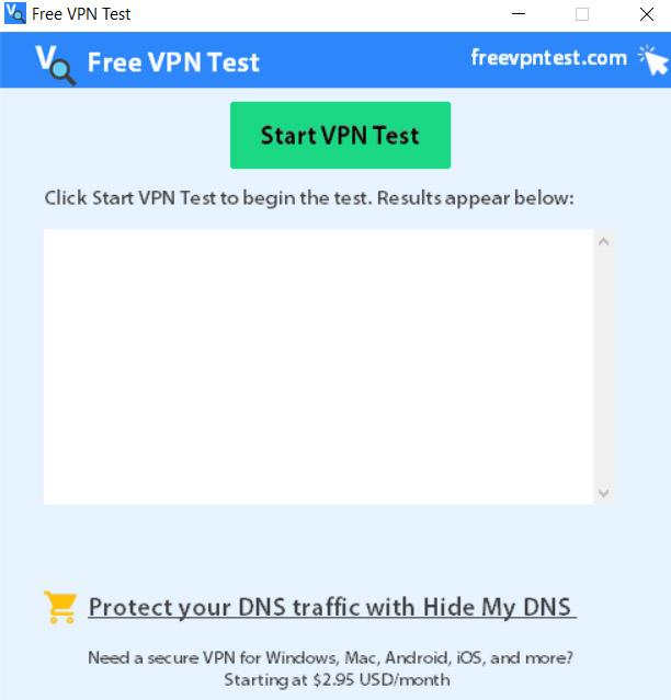 Uso de Free VPN-test