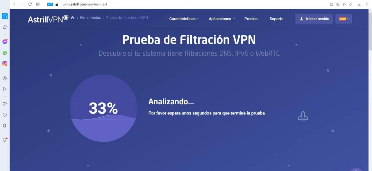 VPN-vuoto Astrill