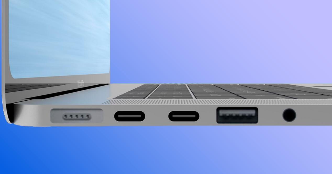 Ports de connexion d'un ordinateur Apple Mac