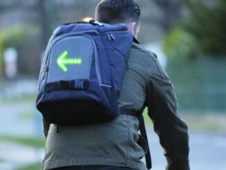 Backpacks with LED Lights to Signal Bike