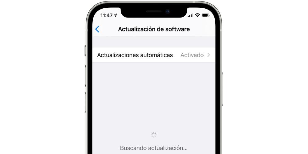 buscando actualizacion ios