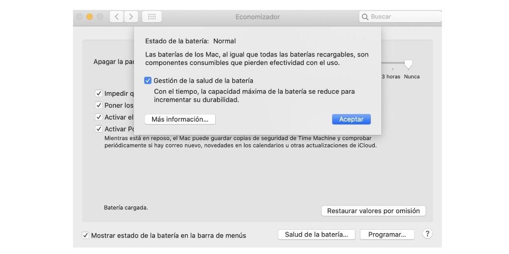 Гестон Батерия macOS