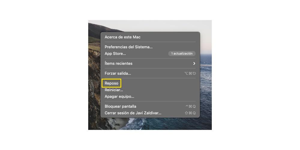 Bloquear el Mac de forma tradizionale