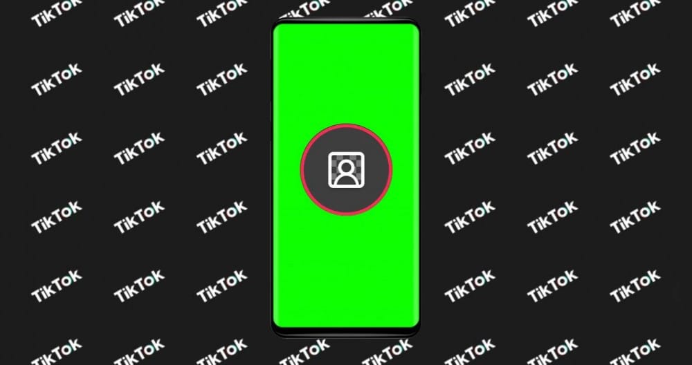 Verwenden Sie das neue grüne Hintergrunddesign für TikTok Duos