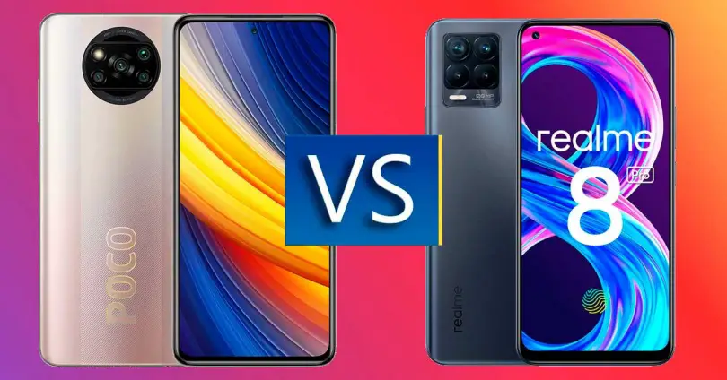 Realme 8 Pro vs Poco X3 Pro